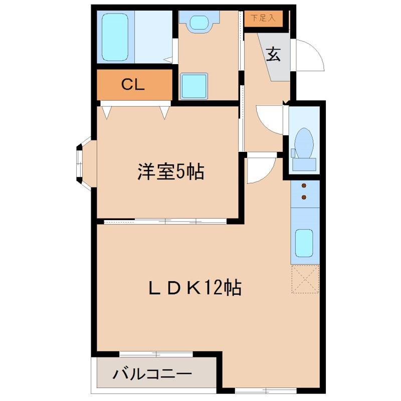 I-CLASS(1LDK/3階)の間取り写真