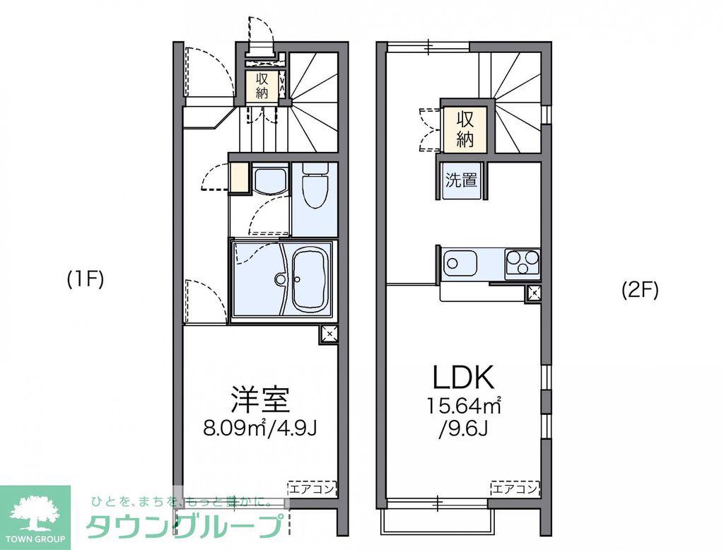 レオネクストコクメイハイツA(1LDK/1階)の間取り写真