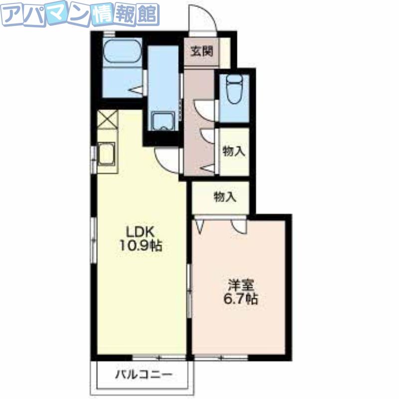 コートエスポワール(1LDK/1階)の間取り写真