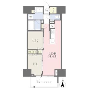 プラウド久屋大通(2LDK/3階)の間取り写真