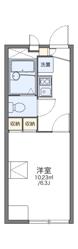 レオパレス 大宮(1K/2階)の間取り写真