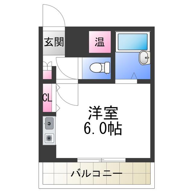 あべの恵寿ビル(ワンルーム/7階)の間取り写真