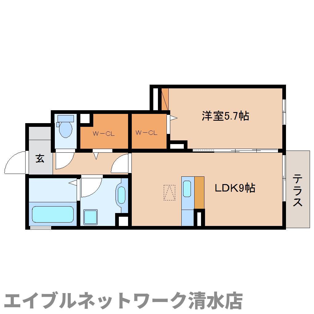 ルナピエーナ(1LDK/1階)の間取り写真