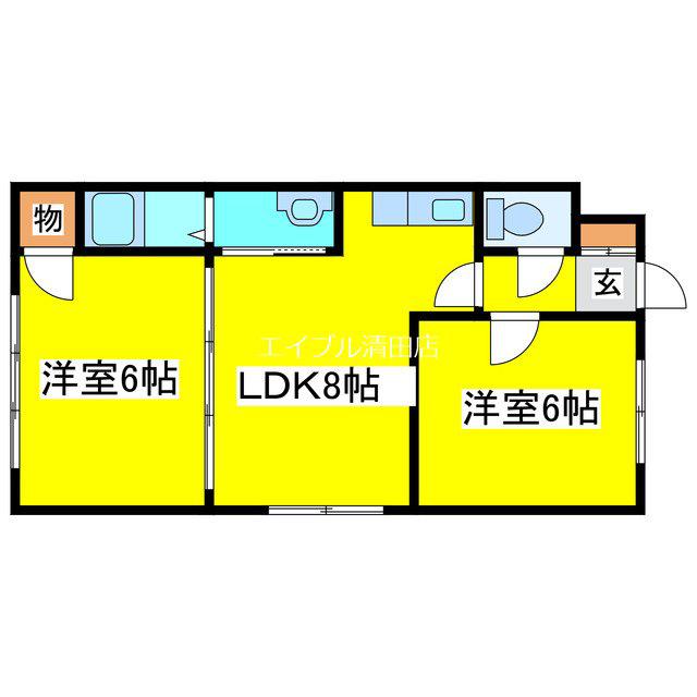 トミー31(2LDK/2階)の間取り写真
