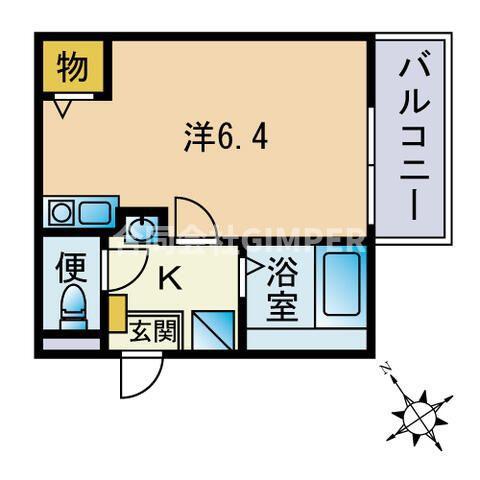 MAINE ROAD(ワンルーム/1階)の間取り写真