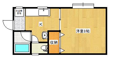 スターハイツ(1K/1階)の間取り写真