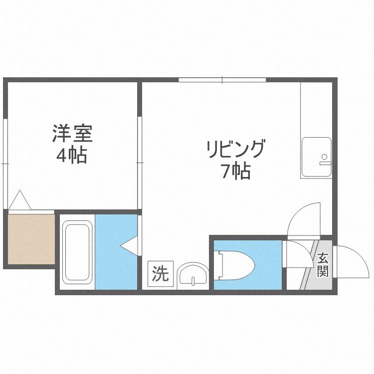 COTED OR(1DK/2階)の間取り写真