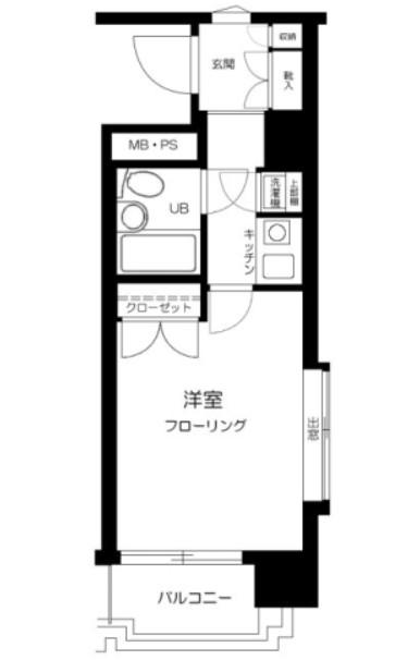 アート・イン巣鴨(1K/3階)の間取り写真