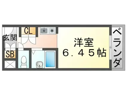 みきハウス(1K/4階)の間取り写真