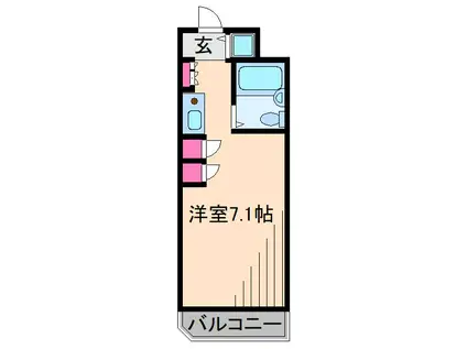 LAZPLACE TUNASHIMA(ワンルーム/4階)の間取り写真