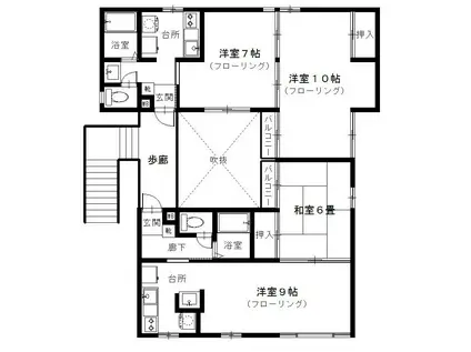ヴィラ・クラルテ(1LDK/2階)の間取り写真