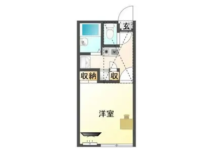 ルーチェ(1K/1階)の間取り写真