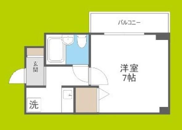 エスリード野田(1K/7階)の間取り写真