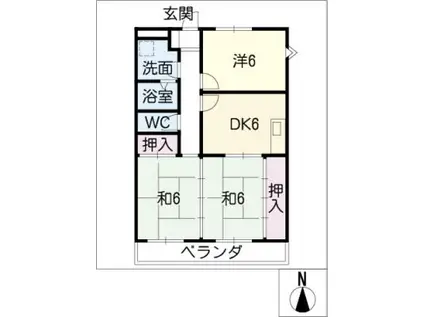 メゾンコスモ(3DK/3階)の間取り写真