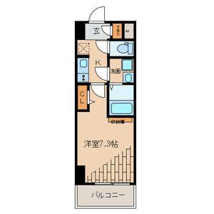 SUN STATE 東海(1K/1階)の間取り写真