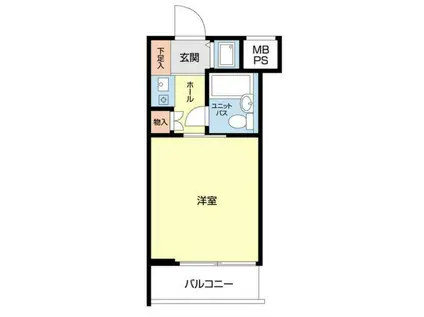 ライオンズマンション新横浜A館(ワンルーム/1階)の間取り写真