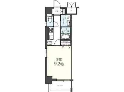 アンファンテーヌ(1K/2階)の間取り写真