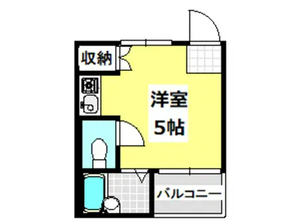 ネオハイツ(ワンルーム/4階)の間取り写真