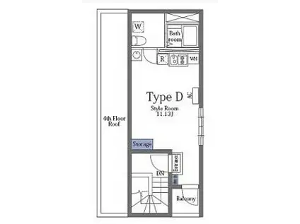 GRANDEUR大塚(ワンルーム/5階)の間取り写真