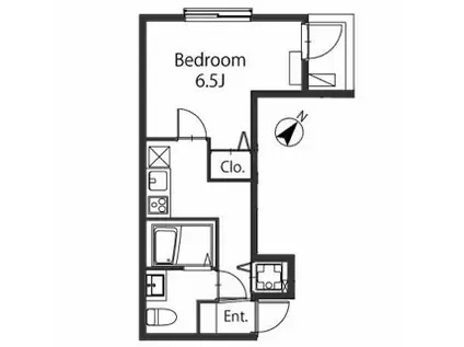 クラーロ三軒茶屋 1階(1K/1階)の間取り写真