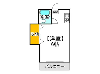 カーサ・フィオーレ学南町(ワンルーム/2階)の間取り写真