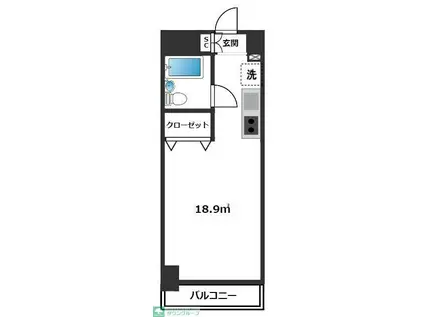 伊勢原七番館(ワンルーム/3階)の間取り写真