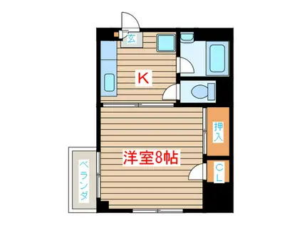 長刀丁アネックス(1K/4階)の間取り写真