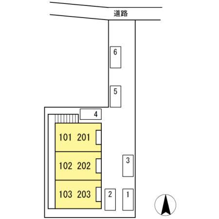 小倉寺コーポ(3DK/1階)の間取り写真