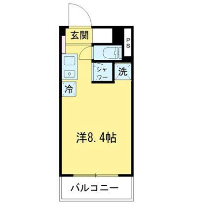 ラフィーヌ立石(ワンルーム/2階)の間取り写真
