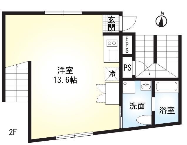 LUMIERE南品川B(ワンルーム/2階)の間取り写真