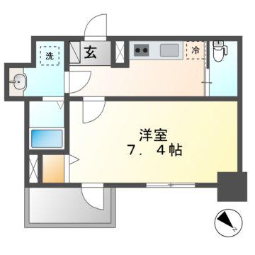 エスリード新栄デュオ(1K/5階)の間取り写真