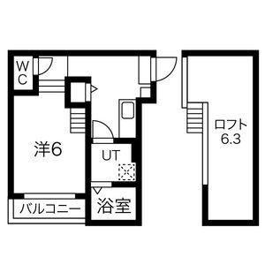 GRANDFORME堀田(1K/1階)の間取り写真