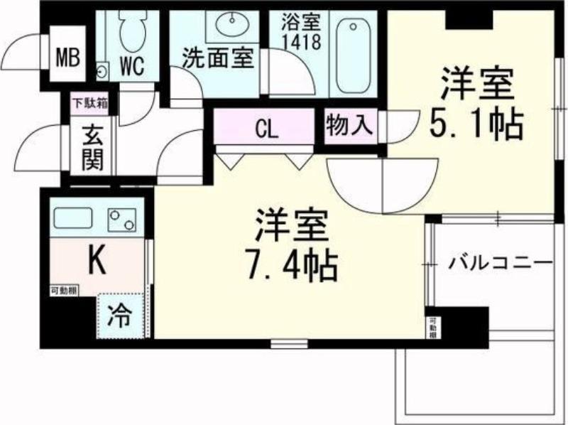BRANDZ TOMIZAWA(1LDK/3階)の間取り写真