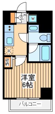 レア横濱鶴見中央弐番館(1K/8階)の間取り写真