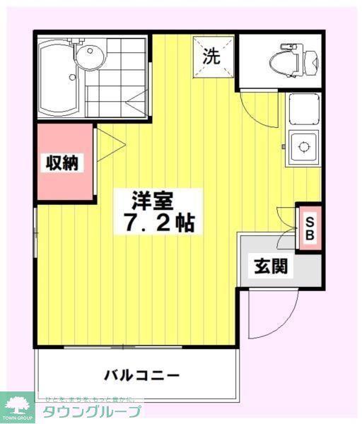 ブリーズ クレール(ワンルーム/3階)の間取り写真