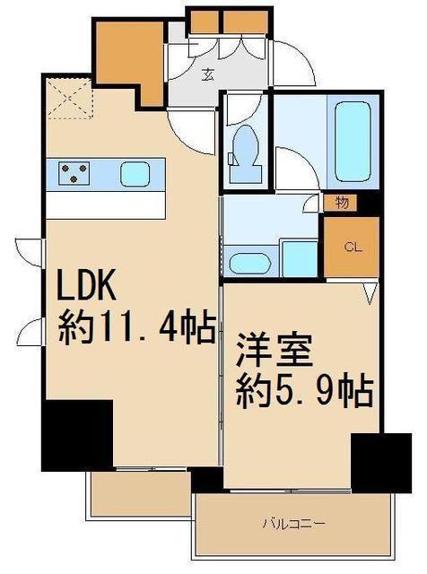 コノエ本郷三丁目(1LDK/9階)の間取り写真