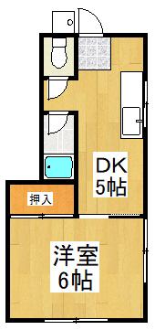 第3グリーンコーポ(1DK/1階)の間取り写真