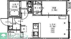 KEIAI RESIDENCE 新所沢(1LDK/3階)の間取り写真