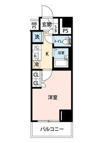 AXAS新宿TOWERSイースト(1K/9階)の間取り写真