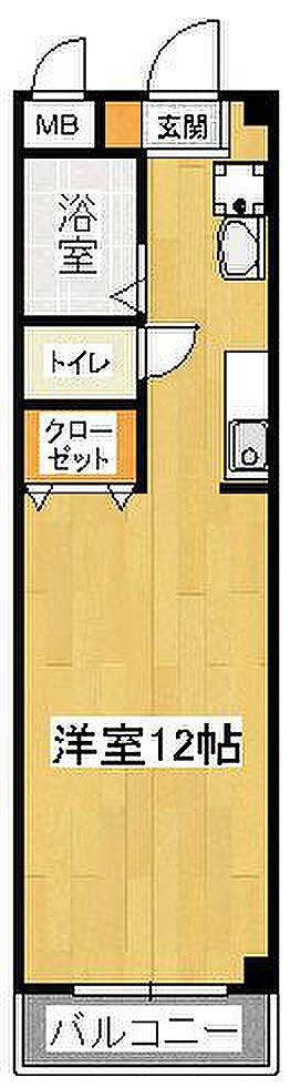 アビタシオンGT(ワンルーム/1階)の間取り写真