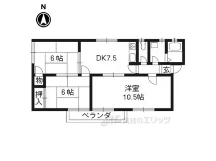 サンライフ泉源(3DK/2階)の間取り写真