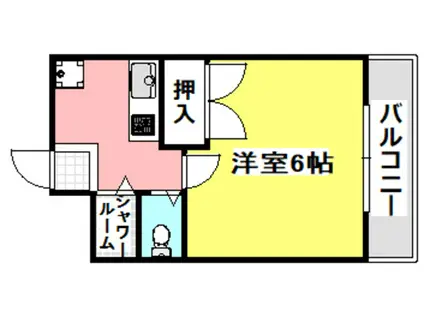 ナンノ第12号館(1K/2階)の間取り写真