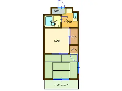 アーバングリーン泉(2K/3階)の間取り写真