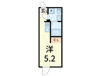 フィオーレ金町II(ワンルーム/1階)の間取り写真