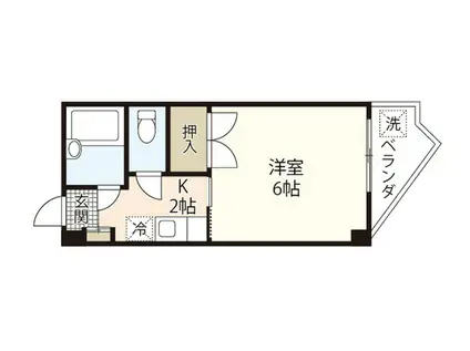 ベネッセ畑村(1K/3階)の間取り写真