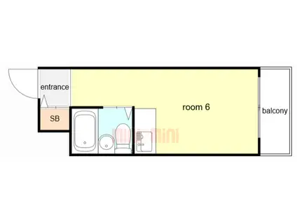ダイドーメゾン塚口III(ワンルーム/3階)の間取り写真