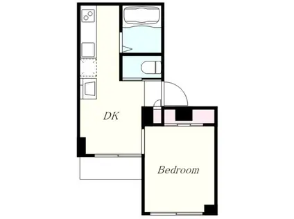 パールマンション馬込(1DK/3階)の間取り写真