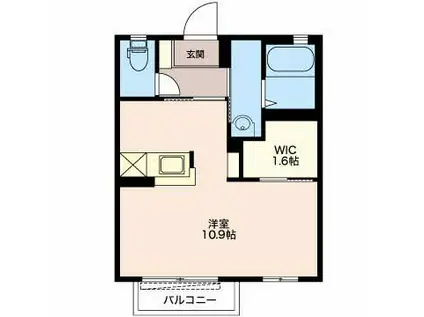 メゾンエトワール(ワンルーム/2階)の間取り写真