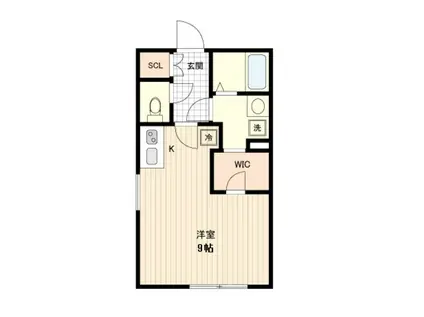 FUSION SHINJUKU NISHIOCHIAI(ワンルーム/3階)の間取り写真