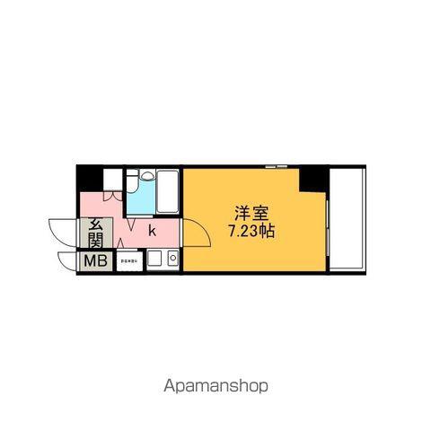 S-FORT錦糸町(1K/6階)の間取り写真